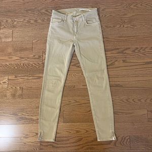 Zara khaki skinny jeans